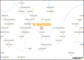 map of Dyoukoura