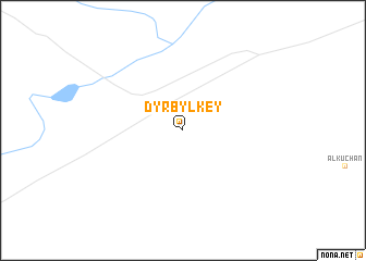 map of Dyrbylkey