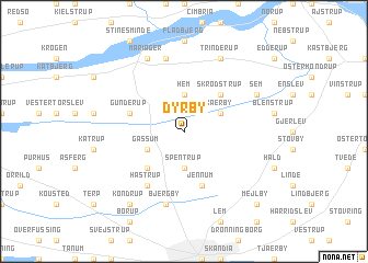 map of Dyrby