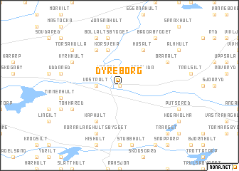 map of Dyreborg