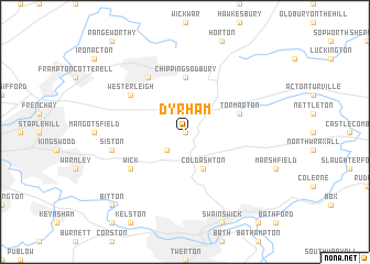 map of Dyrham