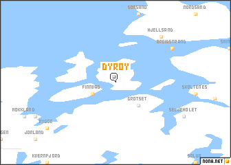 map of Dyrøy