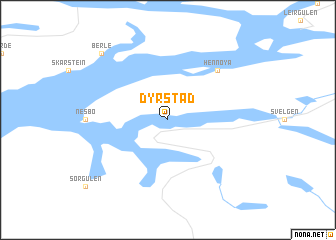 map of Dyrstad