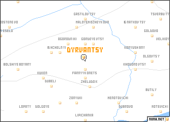 map of Dyrvantsy