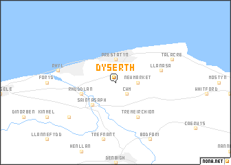 map of Dyserth