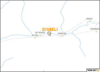 map of Dyubeli