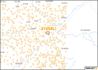 map of Dyūdāli