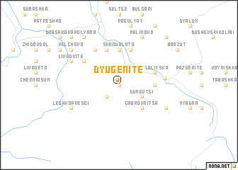 map of Dyugenite