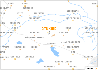 map of Dyukino