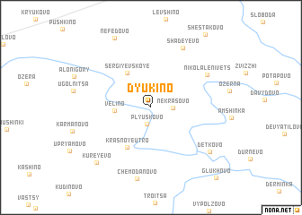 map of Dyukino