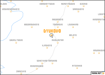 map of Dyukovo