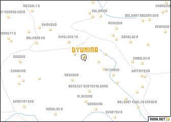 map of Dyumina