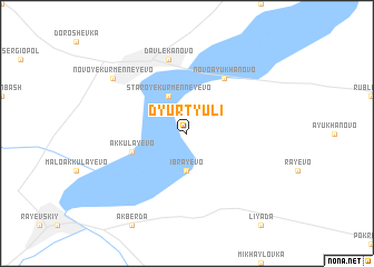 map of Dyurtyuli