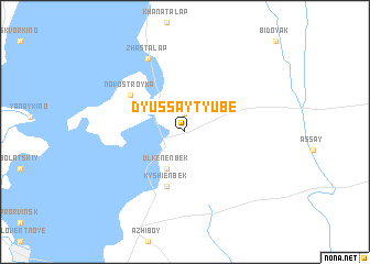 map of Dyussay-Tyube