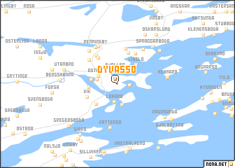 map of Dyvassö