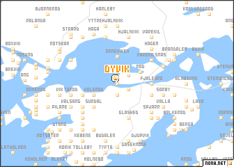 map of Dyvik