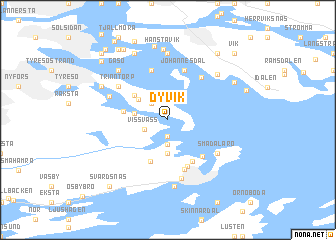 map of Dyvik