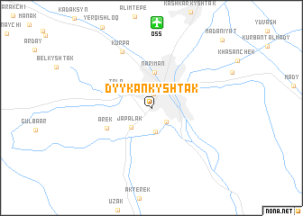 map of Dyykan-Kyshtak