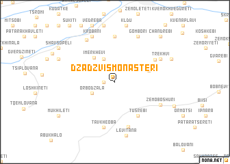 map of Dzadzvis-Monasteri