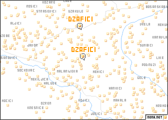 map of Džafići