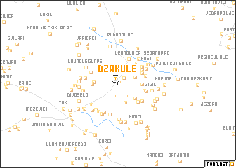 map of Džakule