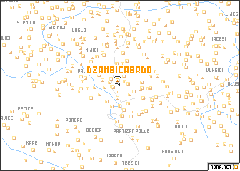 map of Džambica Brdo