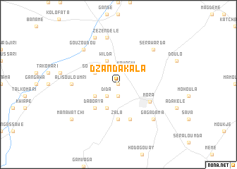 map of Dzandakala