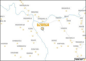 map of Dzanga