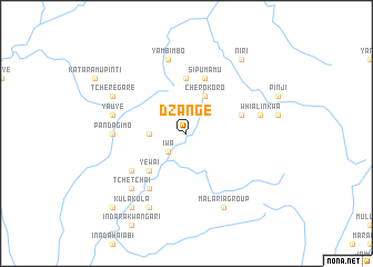 map of Dzange