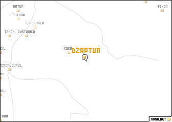 map of Dzaptún