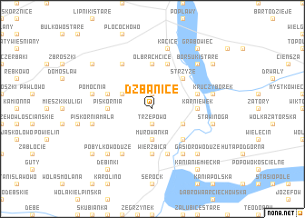 map of Dzbanice