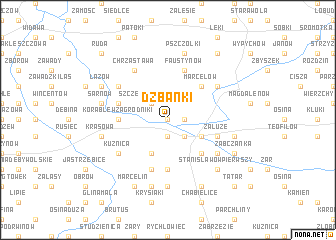 map of Dzbanki