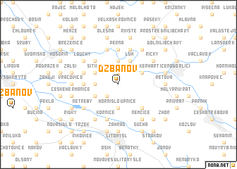 map of Džbánov