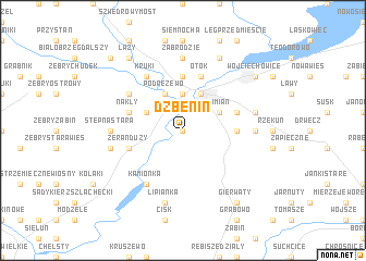 map of Dzbenin