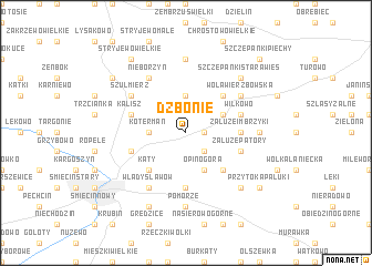 map of Dzbonie