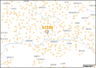 map of Džebe