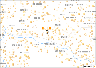 map of Džebe