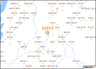 map of Dzefe