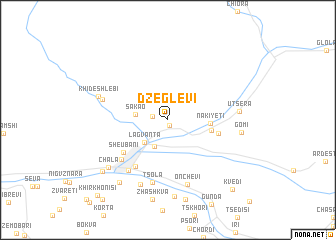 map of Dzeglevi