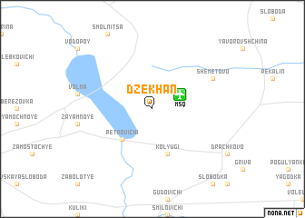 map of Dzekhanʼ