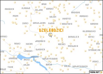 map of Dželebdžići