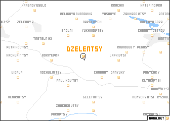 map of Dzelentsy