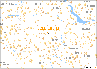 map of Dželilovići