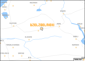 map of Dzelzoelnieki