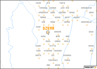 map of Dzema