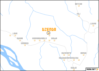 map of Dzenda