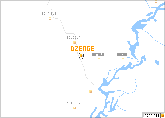 map of Dzenge