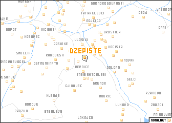 map of Džepište