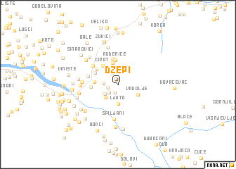 map of Džepi