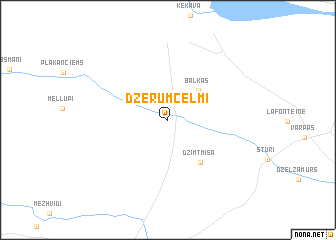 map of Dzērumcelmi